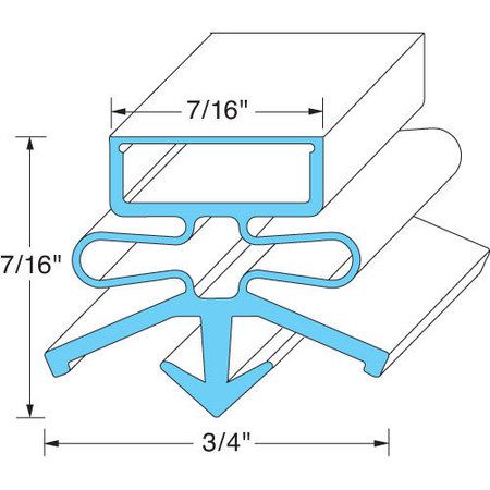 BEVERAGE-AIR Door Gasket22 3/8" X 31 3/8" For  - Part# 703-372 703-372